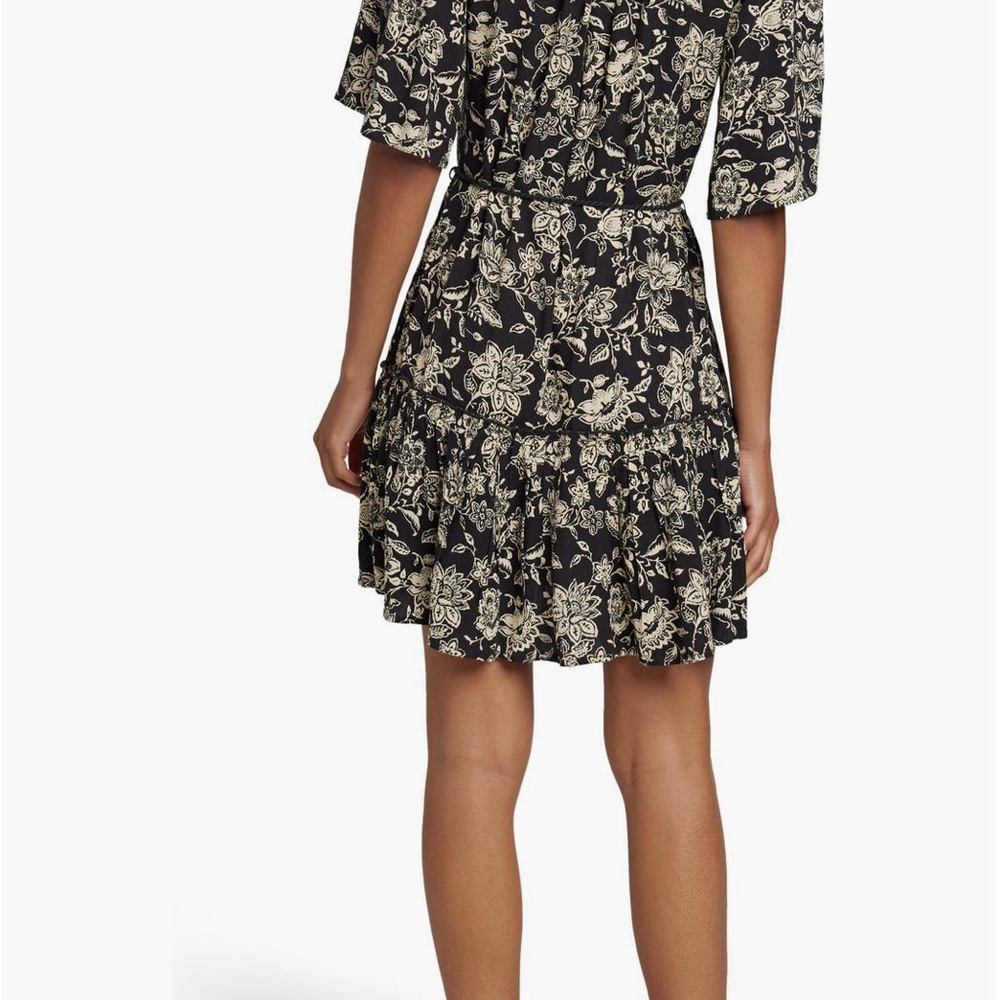 Faherty Orinda Tie Waist Button Up Crepe Minidress, XL, NWT - Picture 3 of 4
